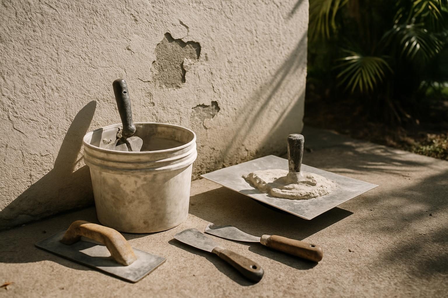 Stock photo: Stucco Repair